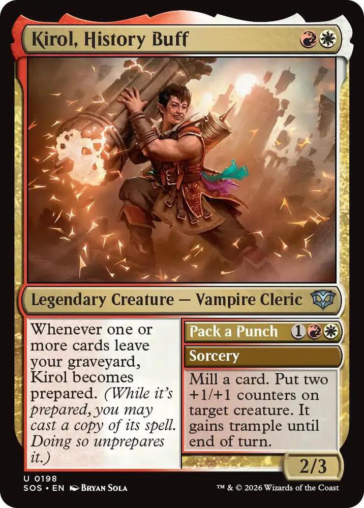 Kirol, History Buff 198 card from Secrets of Strixhaven