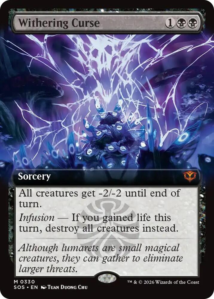 Withering Curse (Extended Art) 330 card from Secrets of Strixhaven