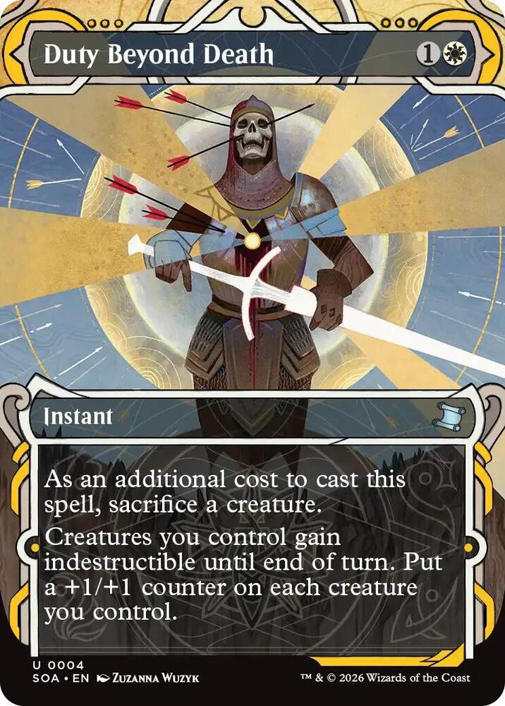 Duty Beyond Death 4 card from Secrets of Strixhaven: Mystical Archive