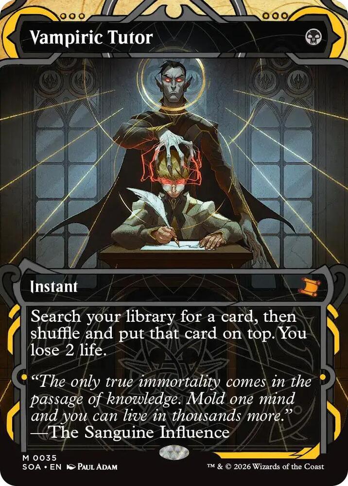 Vampiric Tutor 35 card from Secrets of Strixhaven: Mystical Archive