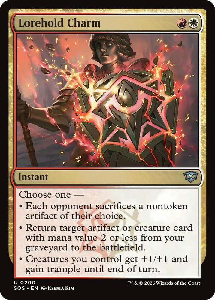 Lorehold Charm 200 card from Secrets of Strixhaven