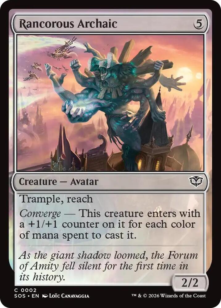 Rancorous Archaic 2 card from Secrets of Strixhaven