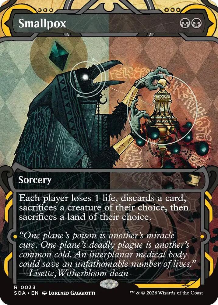 Smallpox 33 card from Secrets of Strixhaven: Mystical Archive