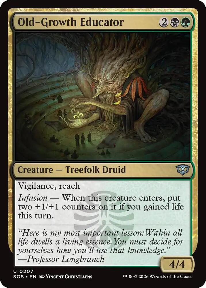 Old-Growth Educator 207 card from Secrets of Strixhaven