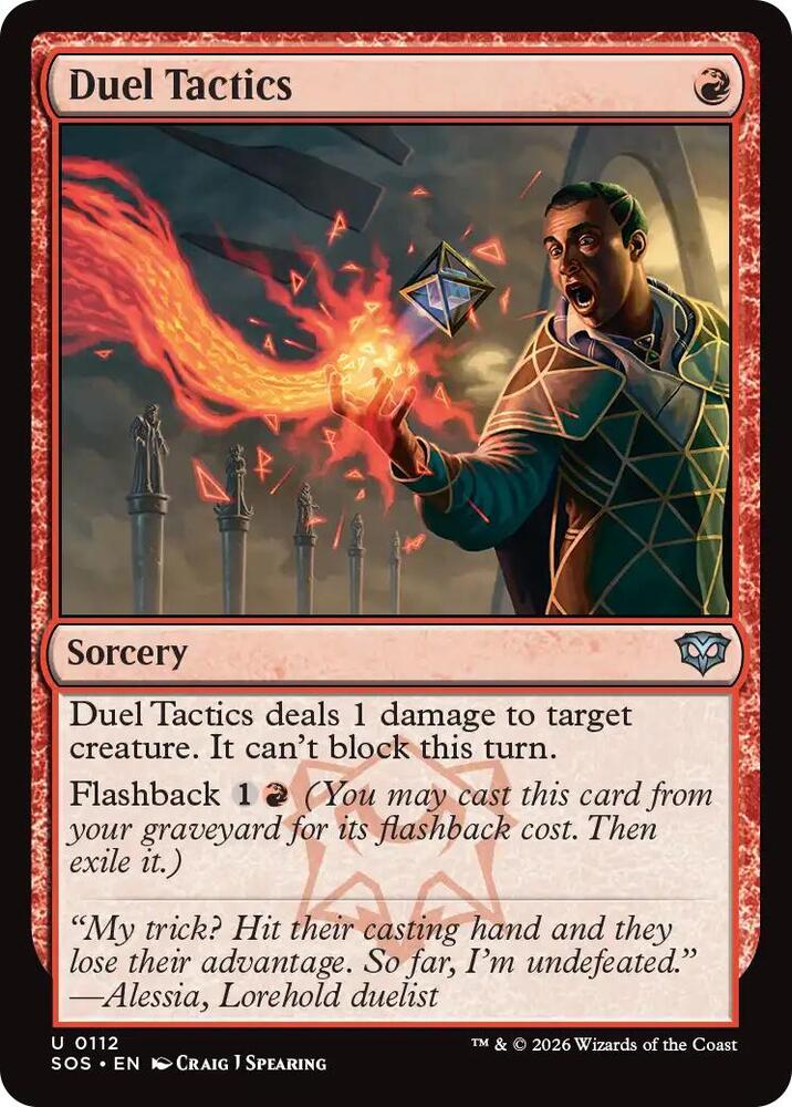 Duel Tactics 112 card from Secrets of Strixhaven
