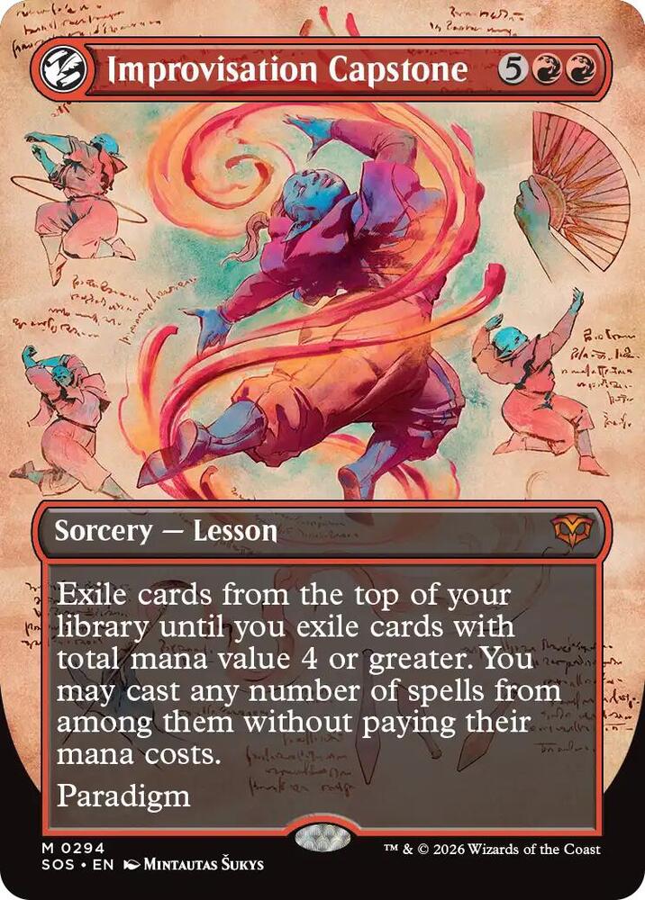 Improvisation Capstone (Borderless) 294 card from Secrets of Strixhaven