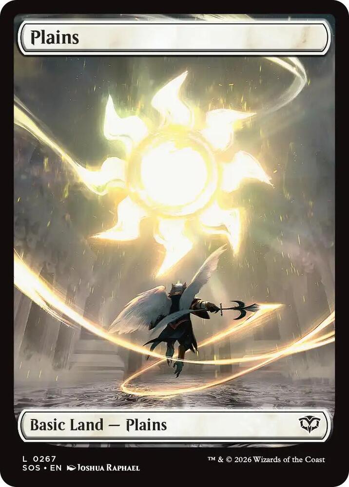 Plains 267 card from Secrets of Strixhaven
