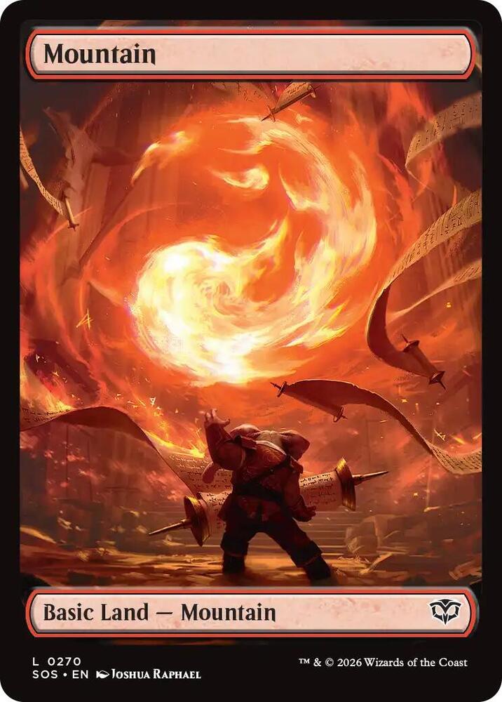 Mountain 270 card from Secrets of Strixhaven