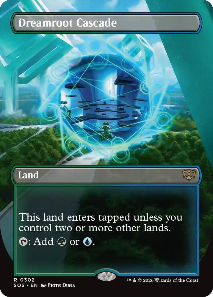 Dreamroot Cascade (Borderless) 302 card from Secrets of Strixhaven