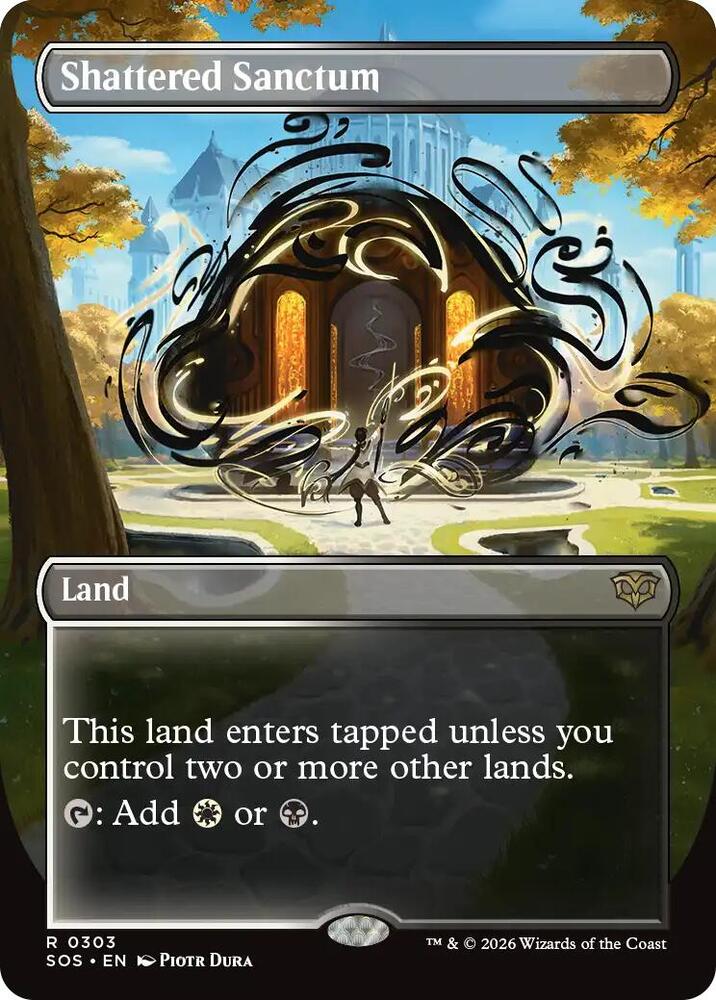 Shattered Sanctum (Borderless) 303 card from Secrets of Strixhaven