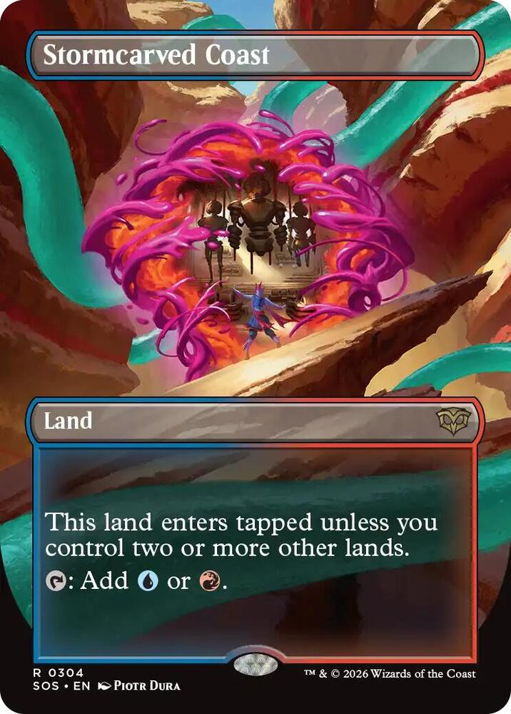 Stormcarved Coast (Borderless) 304 card from Secrets of Strixhaven