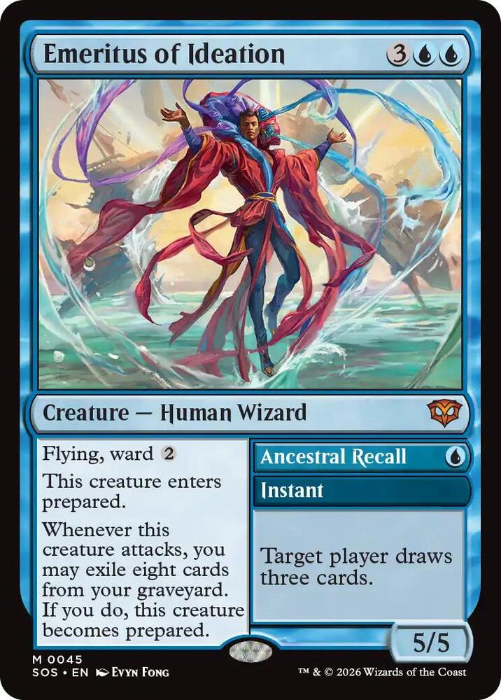Emeritus of Ideation 45 card from Secrets of Strixhaven