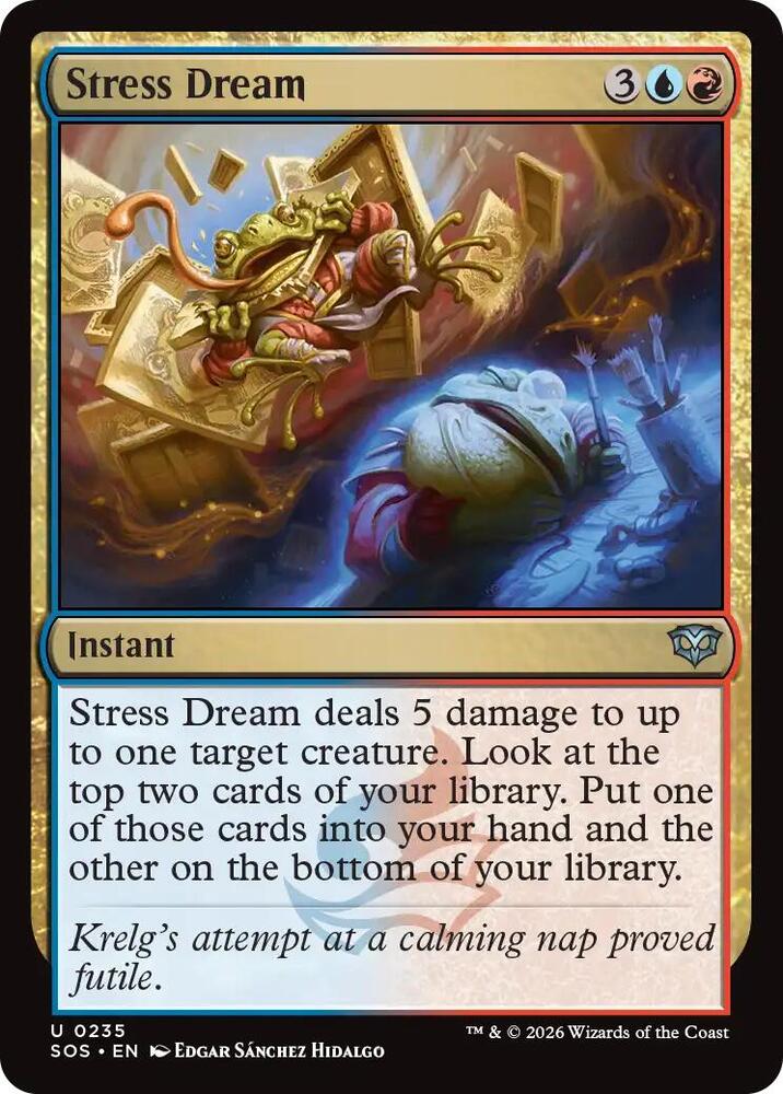 Stress Dream 235 card from Secrets of Strixhaven