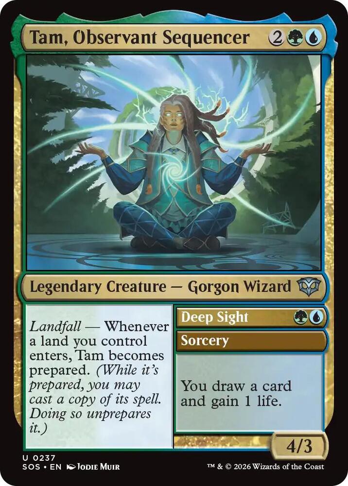 Tam, Observant Sequencer 237 card from Secrets of Strixhaven