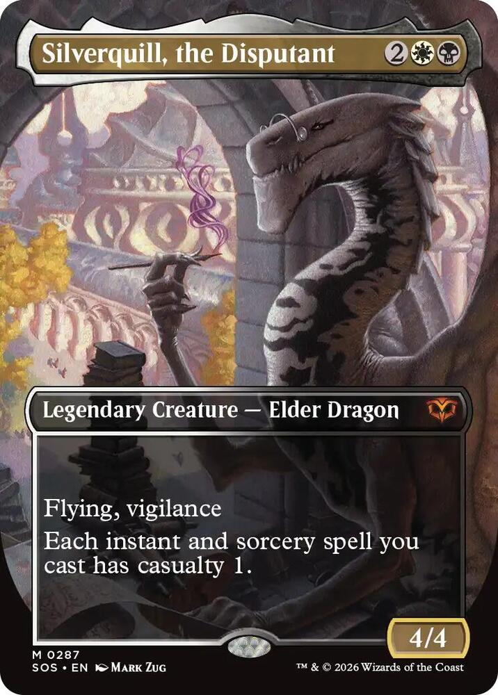 Silverquill, the Disputant (Borderless) 287 card from Secrets of Strixhaven