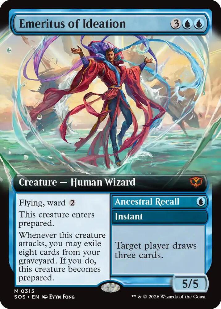 Emeritus of Ideation (Extended Art) 315 card from Secrets of Strixhaven