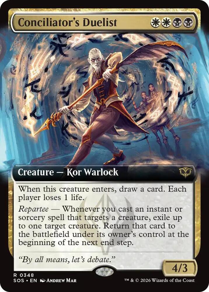 Conciliator's Duelist (Extended Art) 348 card from Secrets of Strixhaven
