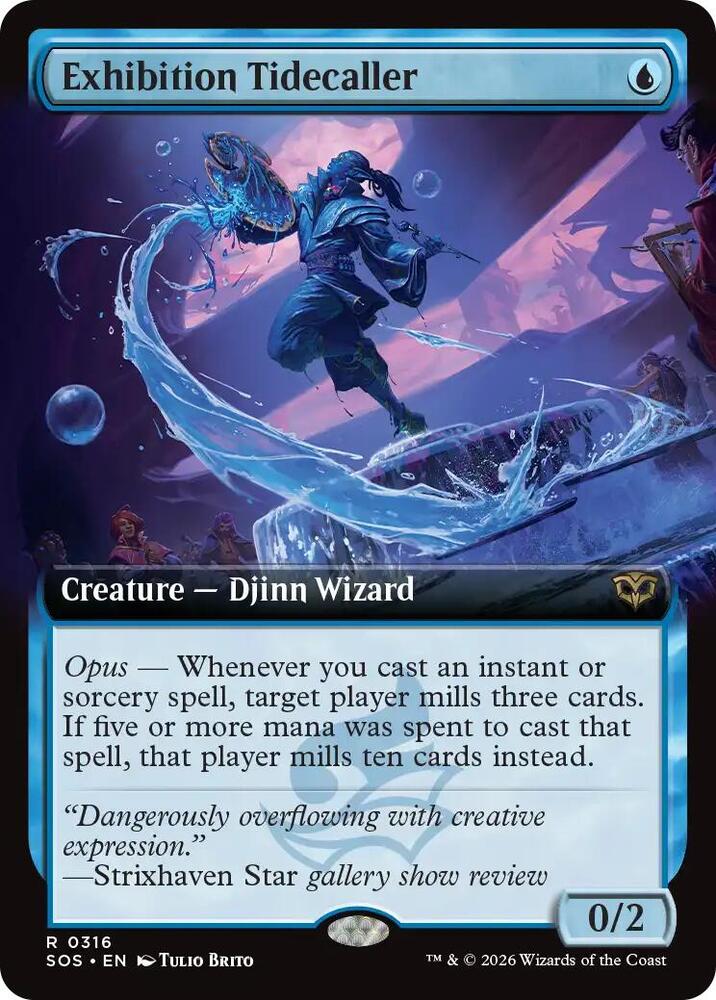 Exhibition Tidecaller (Extended Art) 316 card from Secrets of Strixhaven