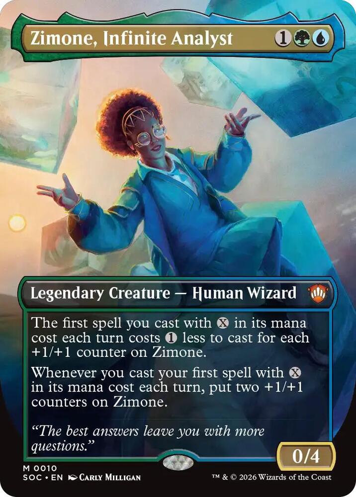 Zimone, Infinite Analyst (Borderless) 10 card from Commander: Secrets of Strixhaven