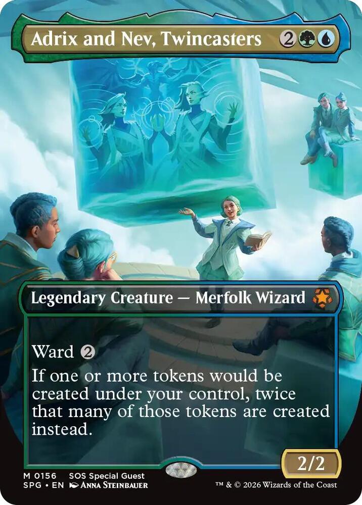 Adrix and Nev, Twincasters (Borderless) 156 card from Special Guests