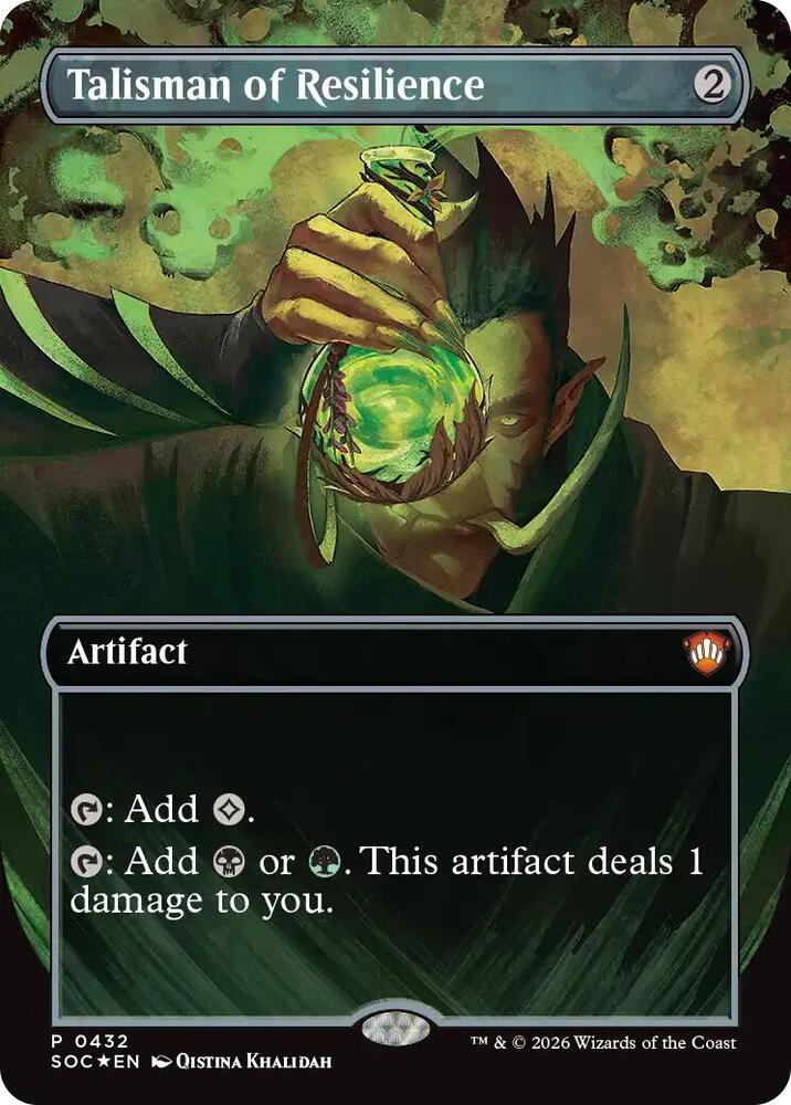 Talisman of Resilience (Borderless) 432 card from Commander: Secrets of Strixhaven