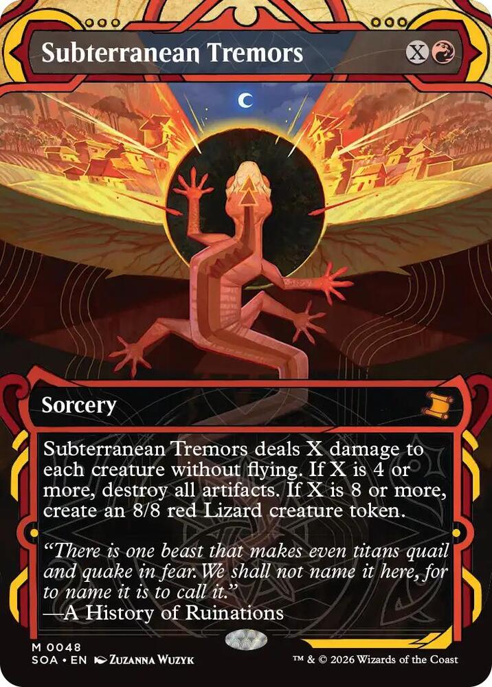 Subterranean Tremors 48 card from Secrets of Strixhaven: Mystical Archive