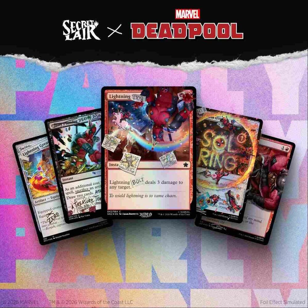 Secret Lair Drop: Secret Lair x Marvel's Deadpool: I Fixed It (You're Welcome) - Pool Party Foil Edition card from Secret Lair Drop Series