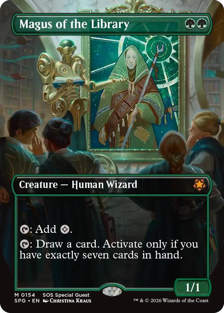 Magus of the Library (Borderless) 154 card from Special Guests