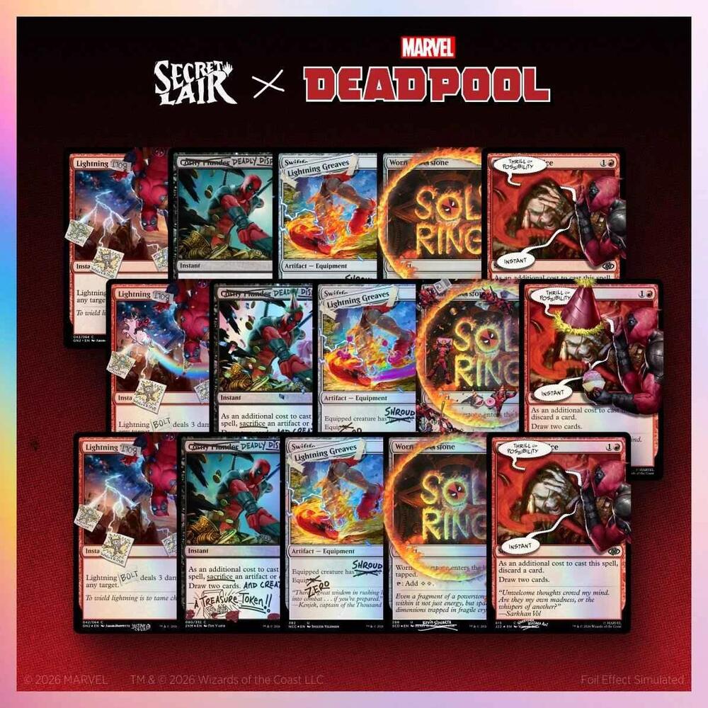 Secret Lair Drop: Secret Lair x Marvel's Deadpool: FINAL_final_REALLYfinal_v7_USETHISONE(2)_Everything Bundle card from Secret Lair Drop Series