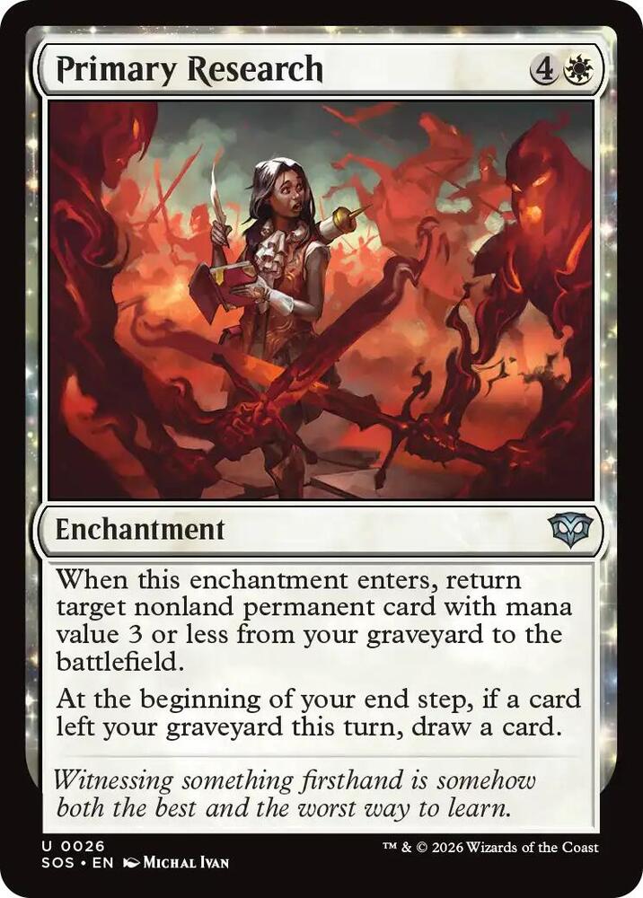 Primary Research 26 card from Secrets of Strixhaven