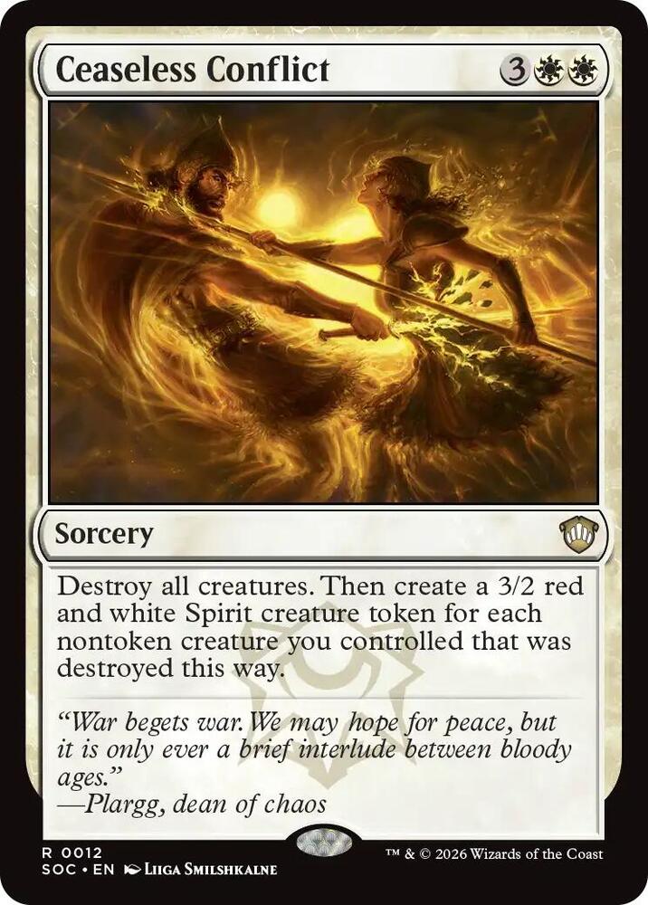 Ceaseless Conflict 12 card from Commander: Secrets of Strixhaven