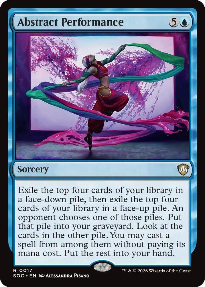 Abstract Performance 17 card from Commander: Secrets of Strixhaven