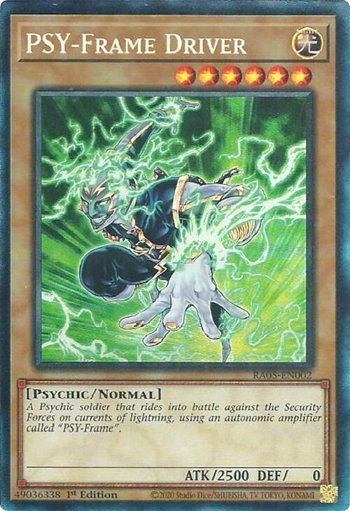 PSY-Frame Driver (PCR) RA05-EN002 card from Rarity Collection 5
