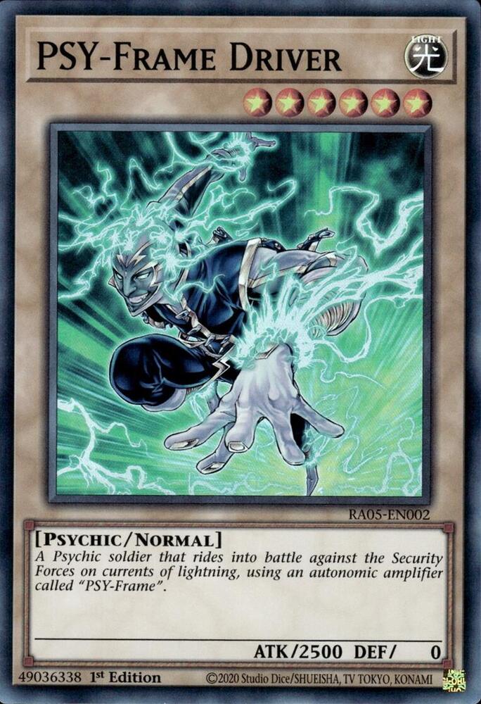 PSY-Frame Driver RA05-EN002 card from Rarity Collection 5