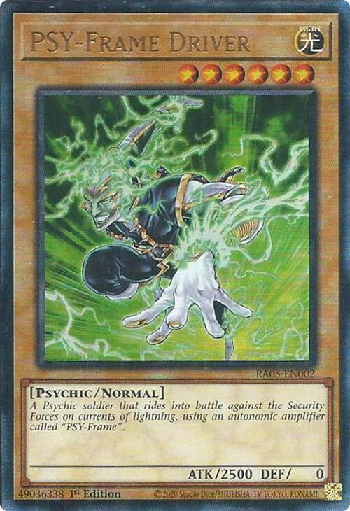 PSY-Frame Driver (PUR) RA05-EN002 card from Rarity Collection 5