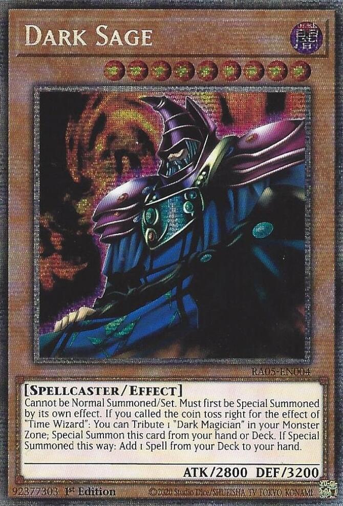 Dark Sage RA05-EN004 card from Rarity Collection 5