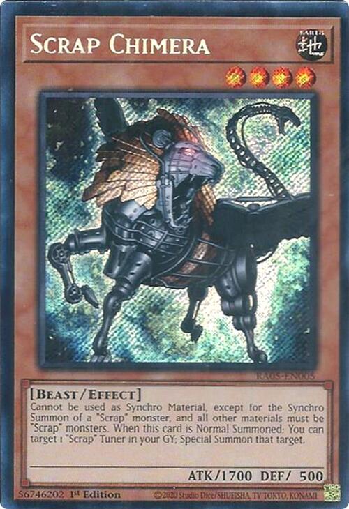 Scrap Chimera (Secret Rare) RA05-EN005 card from Rarity Collection 5