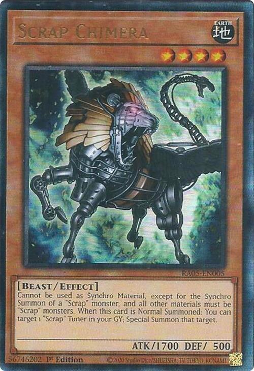 Scrap Chimera (PUR) RA05-EN005 card from Rarity Collection 5