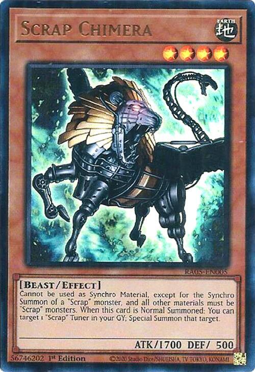 Scrap Chimera (Ultra Rare) RA05-EN005 card from Rarity Collection 5