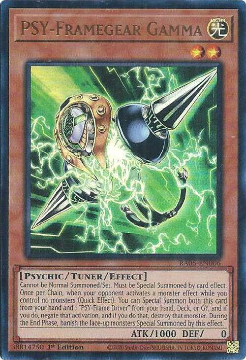 PSY-Framegear Gamma (Ultra Rare) RA05-EN006 card from Rarity Collection 5