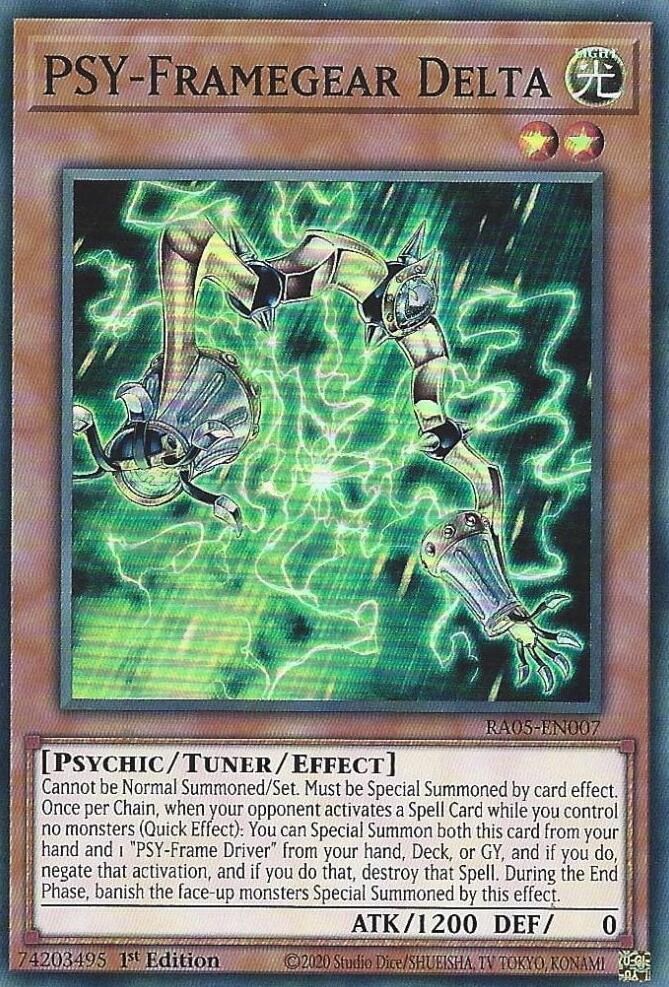 PSY-Framegear Delta RA05-EN007 card from Rarity Collection 5