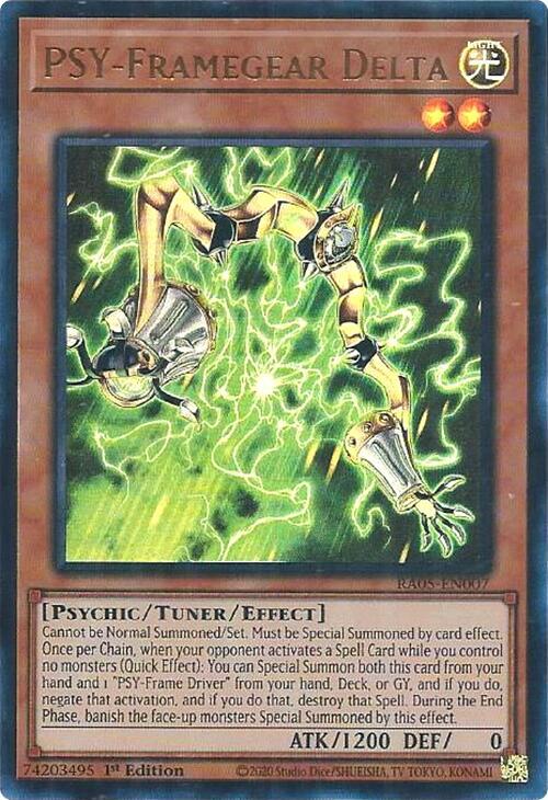 PSY-Framegear Delta (Ultra Rare) RA05-EN007 card from Rarity Collection 5