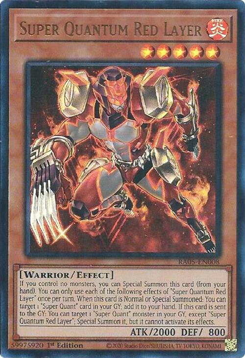 Super Quantum Red Layer (Ultra Rare) RA05-EN008 card from Rarity Collection 5