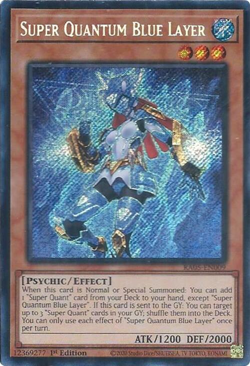Super Quantum Blue Layer (Secret Rare) RA05-EN009 card from Rarity Collection 5
