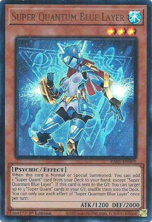 Super Quantum Blue Layer (Ultra Rare) RA05-EN009 card from Rarity Collection 5