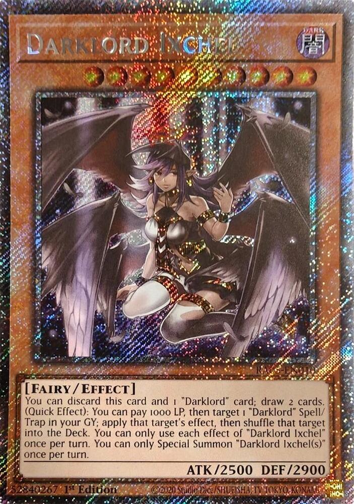 Darklord Ixchel (Platinum Secret Rare) RA05-EN010 card from Rarity Collection 5