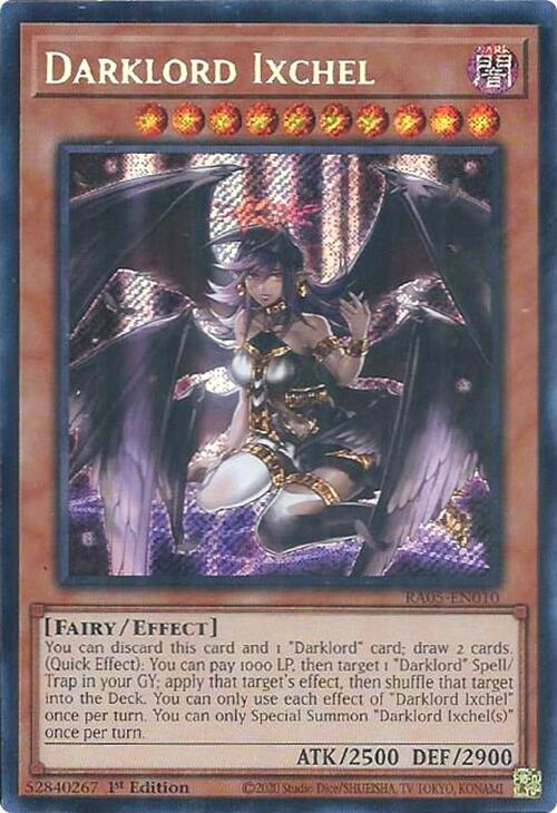 Darklord Ixchel (Secret Rare) RA05-EN010 card from Rarity Collection 5