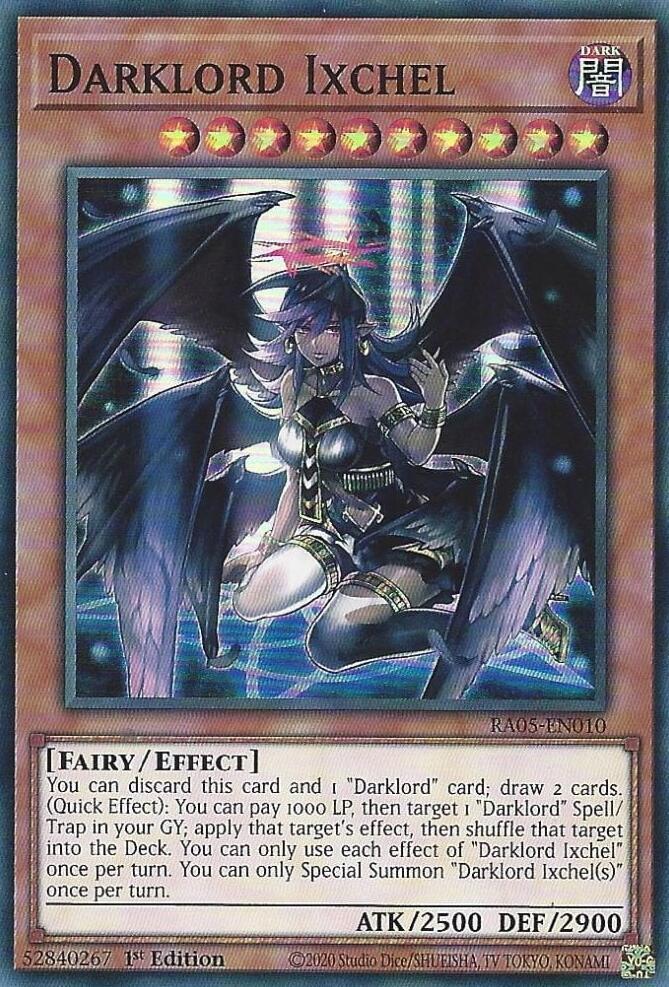 Darklord Ixchel RA05-EN010 card from Rarity Collection 5