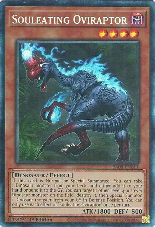 Souleating Oviraptor (PCR) RA05-EN011 card from Rarity Collection 5