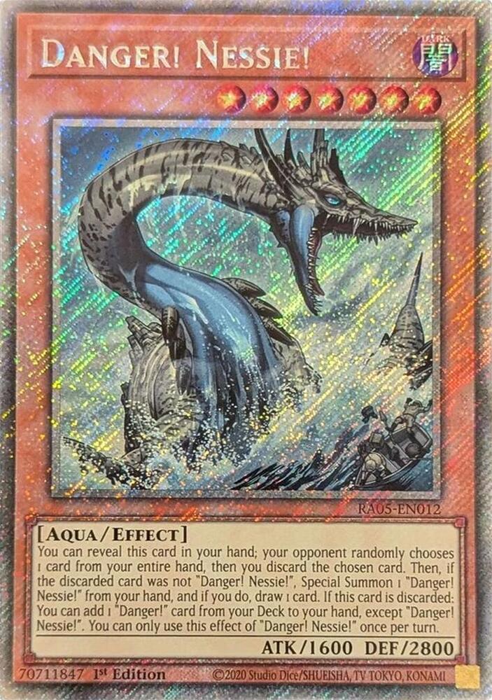 Danger! Nessie! (Platinum Secret Rare) RA05-EN012 card from Rarity Collection 5